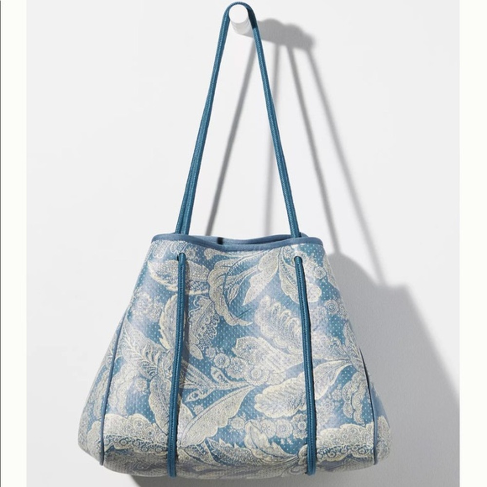 BRAND NEW Anthropologie Hazel Tote Blue